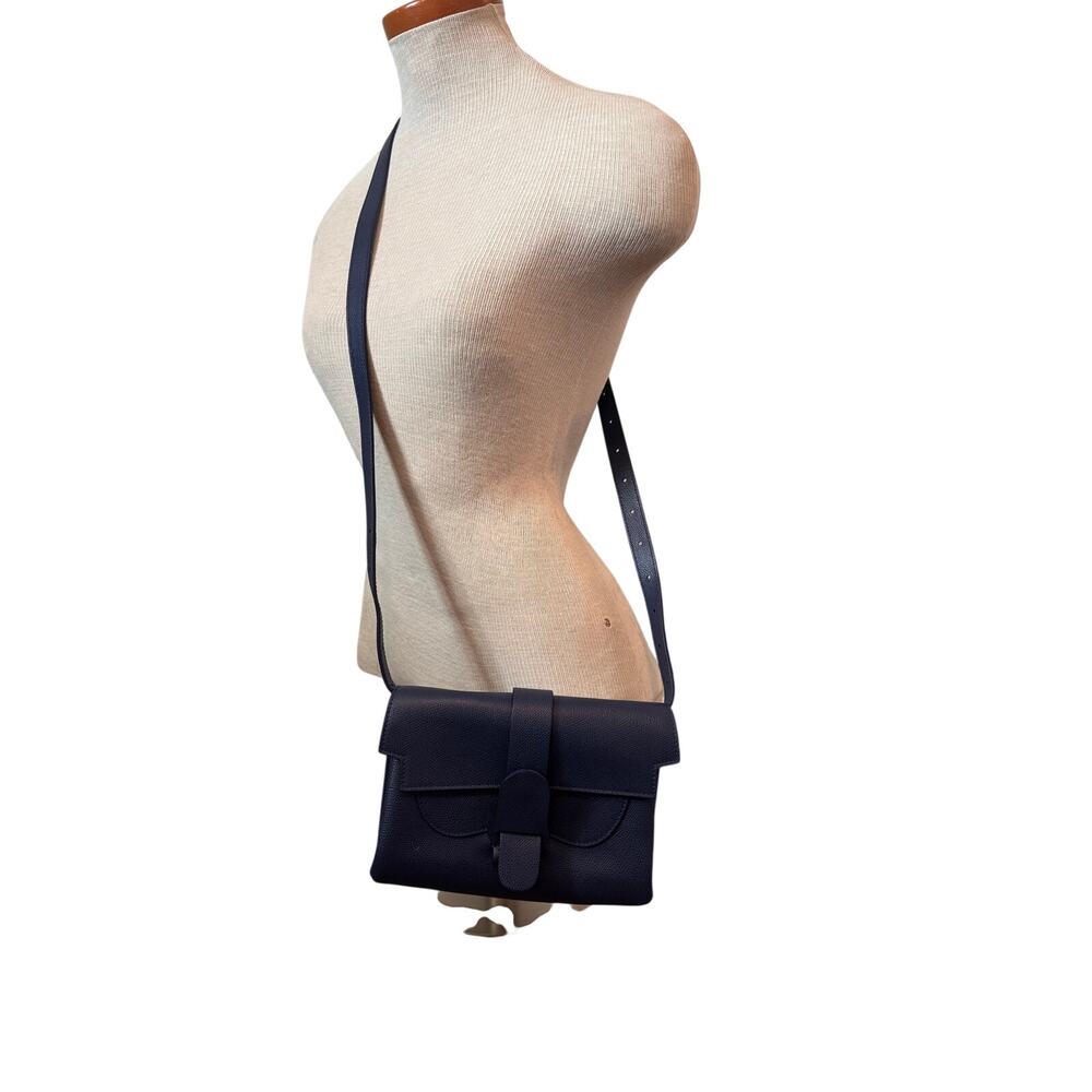 Senreve Aria Pebbled Leather Belt Bag in Marine
